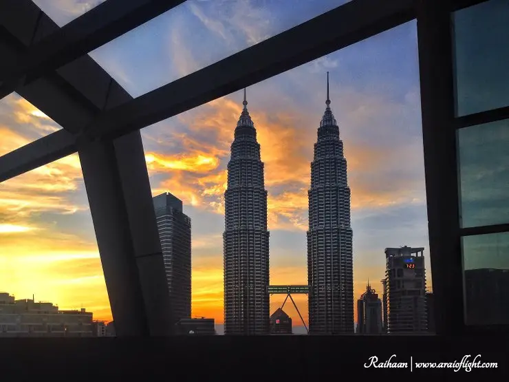 Sunset view KL Kuala Lumpur Malaysia