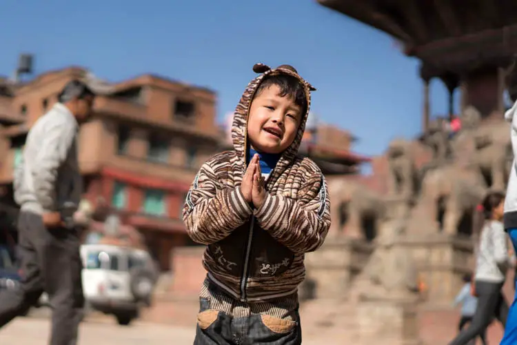 Life in Bhaktapur in Nepal people