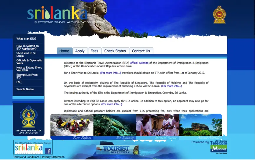 Sri lanka visa