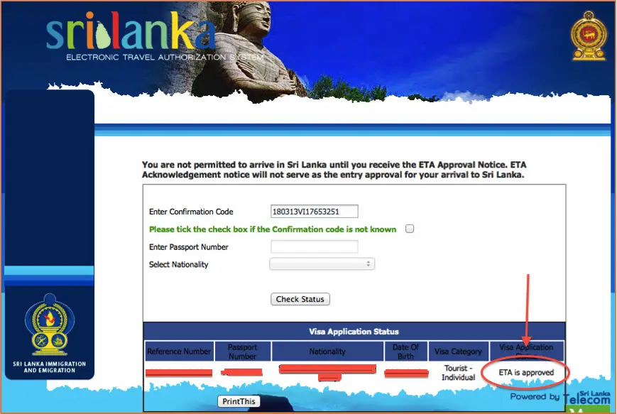 Sri lanka visa2