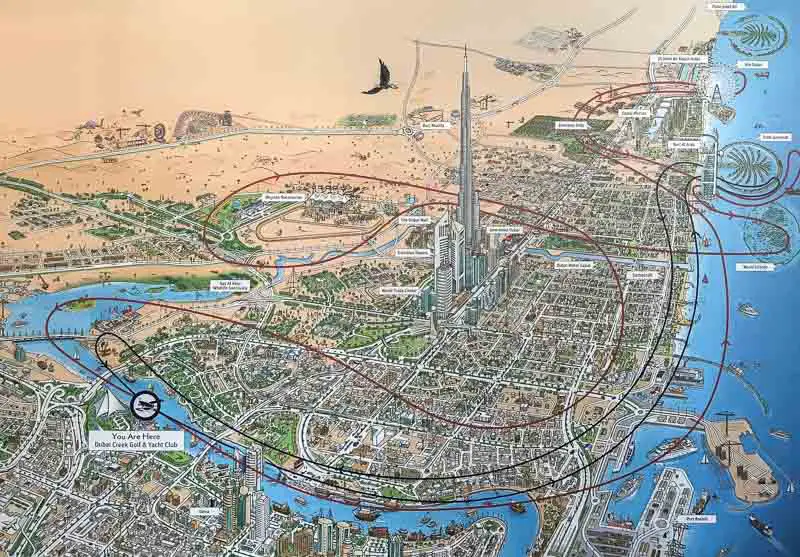 Seawings Dubai Seaplane view city attraction