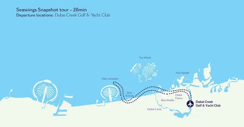 Seawings Dubai Seaplane view city attraction