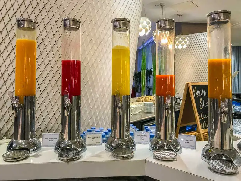 Fresh fruit juice InterContinental Hotel Doha