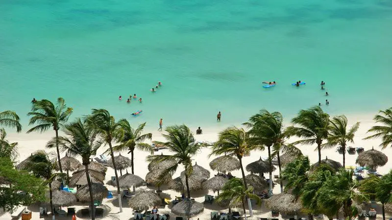 aruba beach caribbean sea