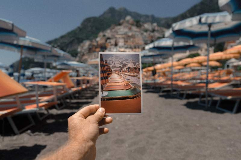 positano beach captions insta