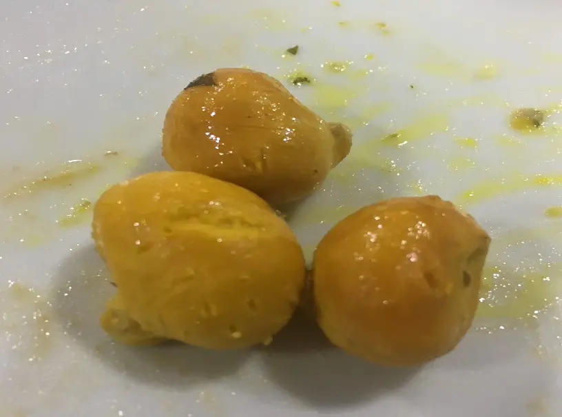 Pequi fruit plate brasil strange weird food