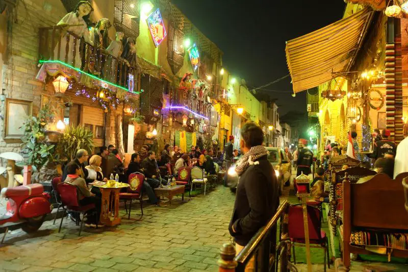 Street food culture cafes food in egypt
