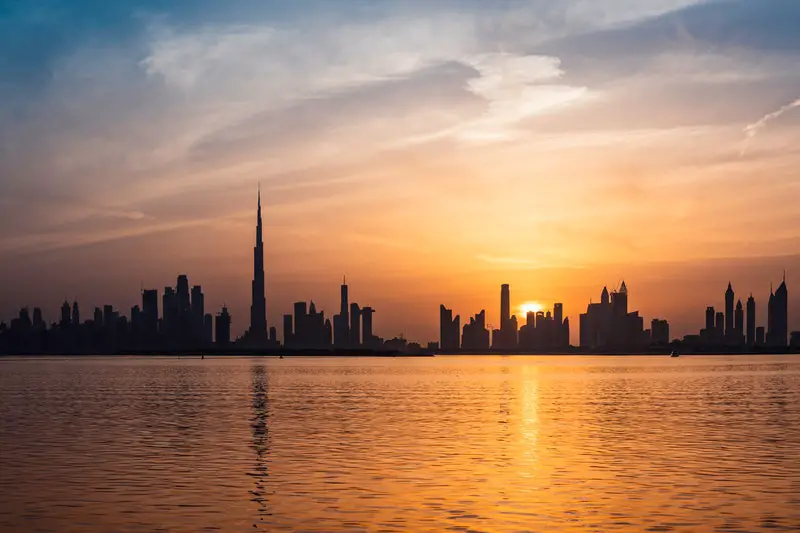 Stopover Itinerary Dubai city skyline sunset one day two days things to do