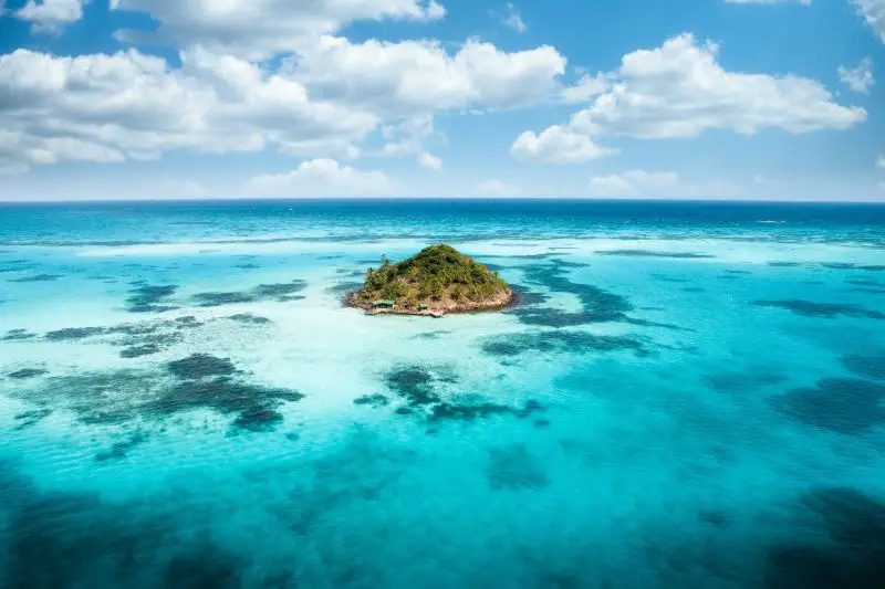 Beautiful Tropical island vacation visit