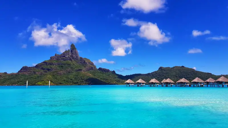 Iconic views of Landscape Facts Bora Bora volcano