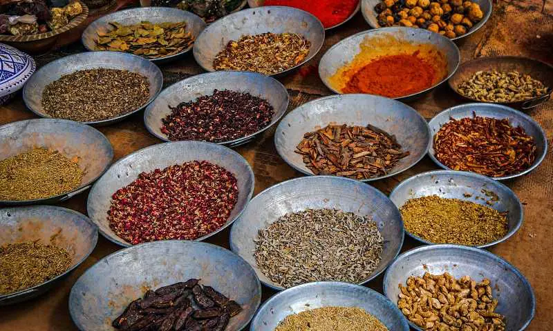 Asian spices of Nepali cuisine