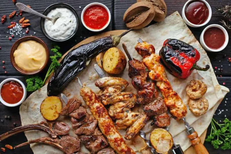 Sekuwa Nepalese food meat traditional