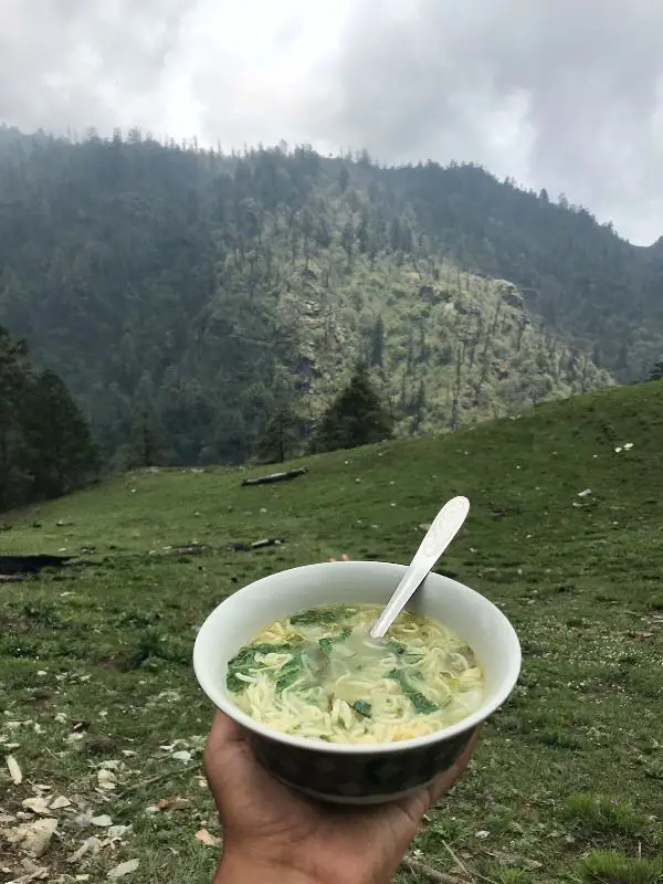 Thukpa noodle soup Nepali dish