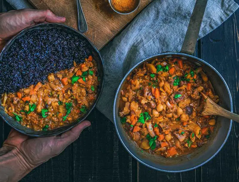 Traditional food from Nepal Kwati Vegetarian