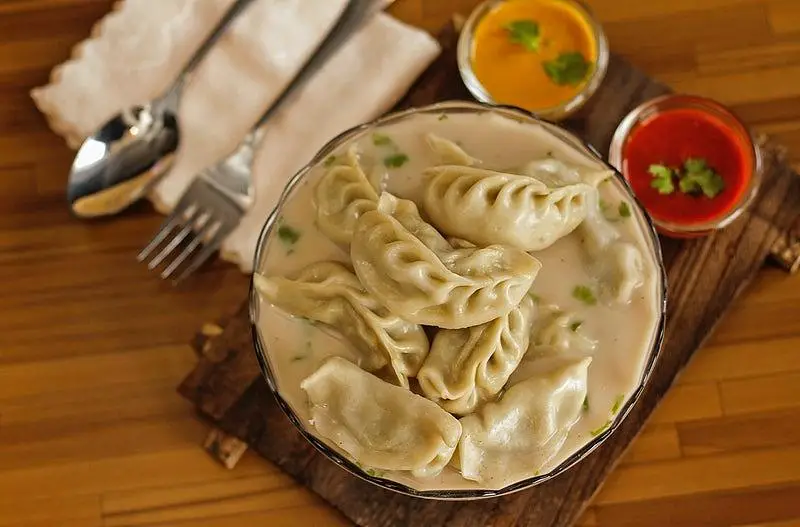 delicious foods from Nepal TIbet momos dumplings