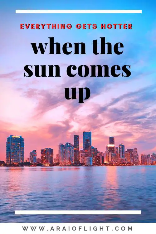 Captions on sunrises