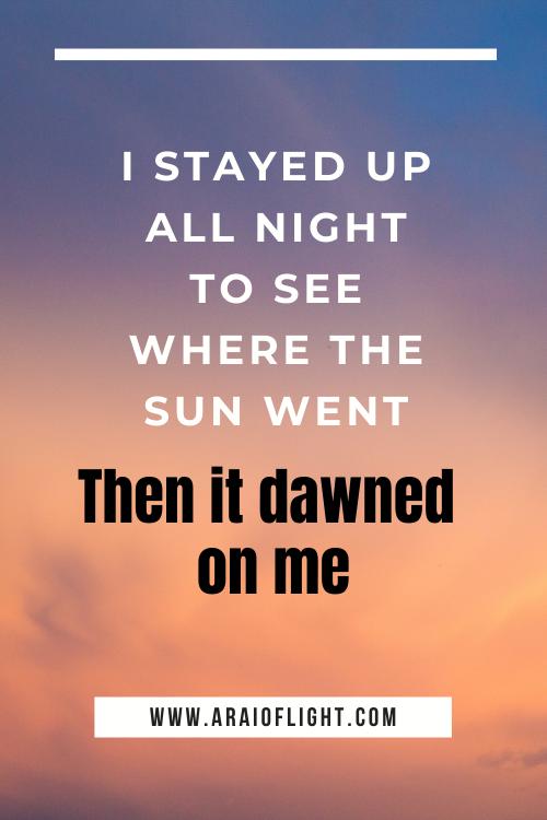 Funny sunrise puns