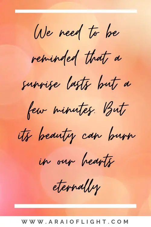 Sun rising quotes
