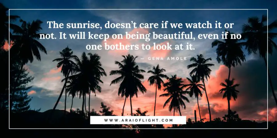 beautiful quotes on sunrises
