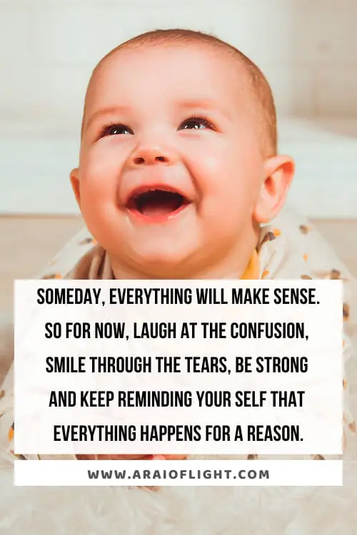 Quote Laugh smile everything happens for a reason