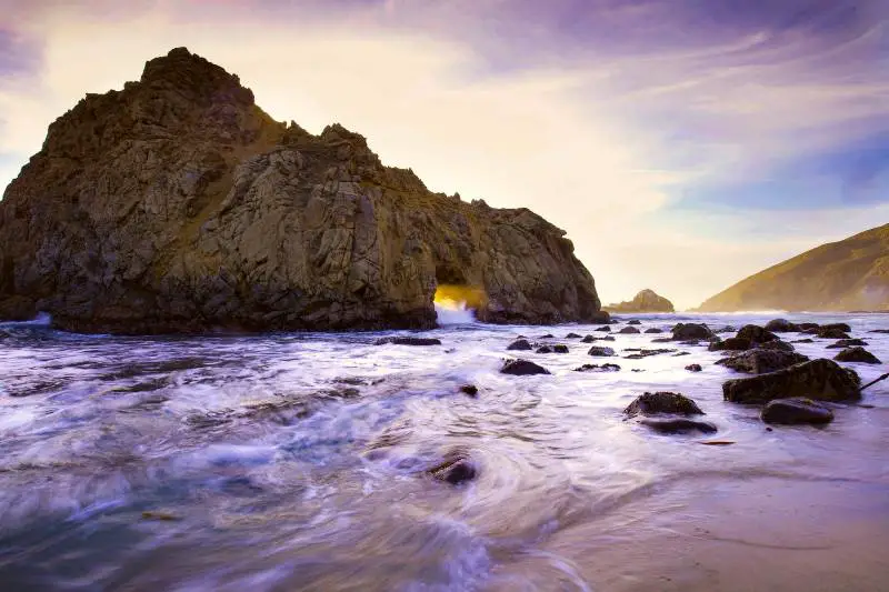 Purple Pfeiffer Beach — Big Sur, California