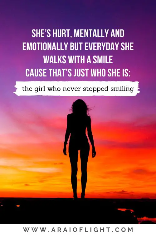 the girl who never stopped smiling quotes about fake