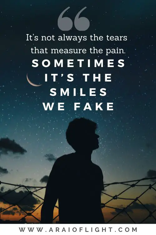 ▷ 100 Broken Fake Smile Quotes about Hiding Pain 🖤 ❤️ | A RAI OF LIGHT