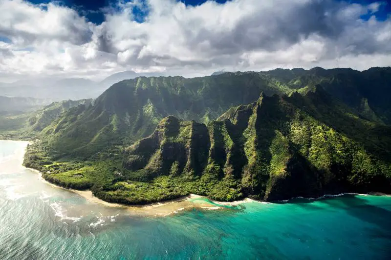 Aerial photo of Hawaiian island facts