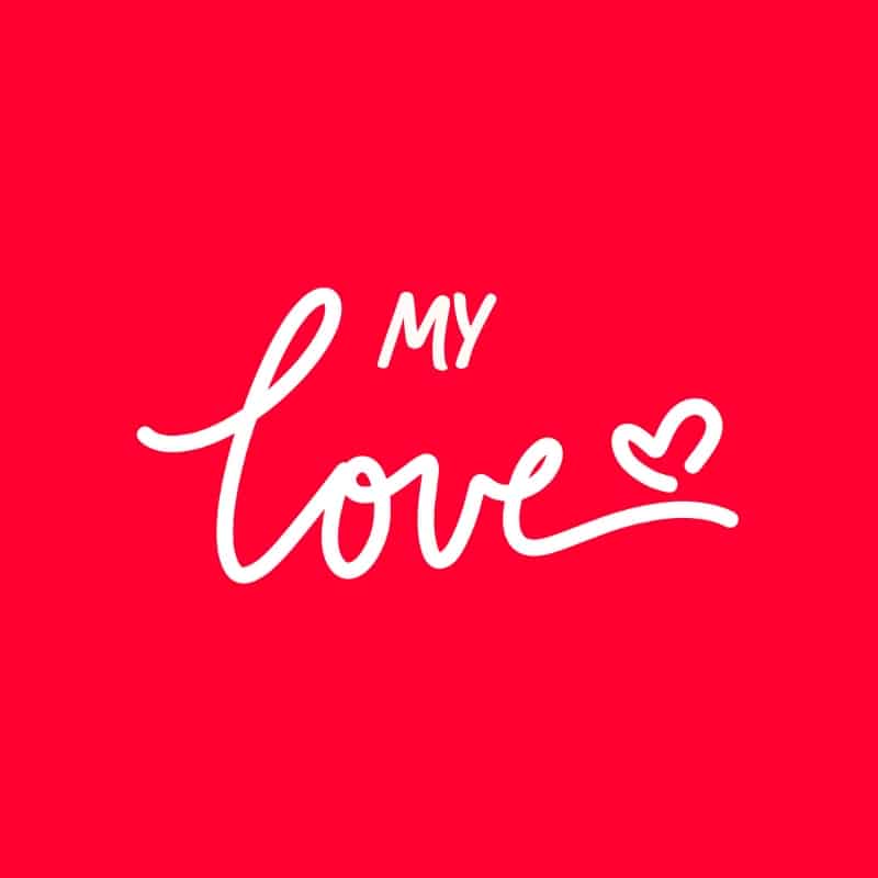 My love red heart Royalty Free Vector Image - VectorStock