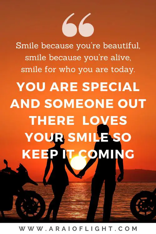 You are special Smiling captions of smile