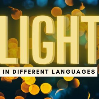 Light in different languages world