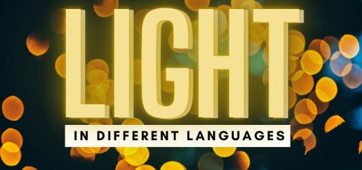 Light in different languages world