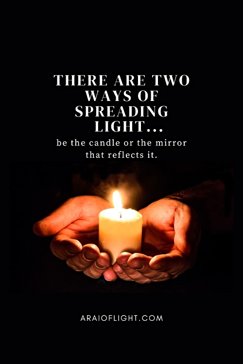 Candle Light Quotes be the light