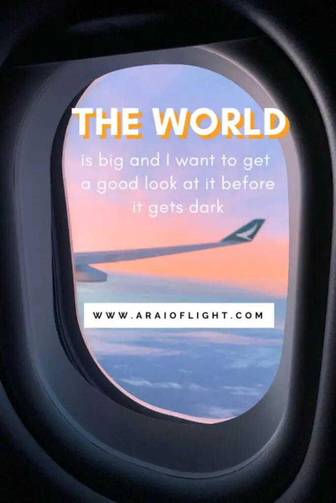 flying travel sayings short