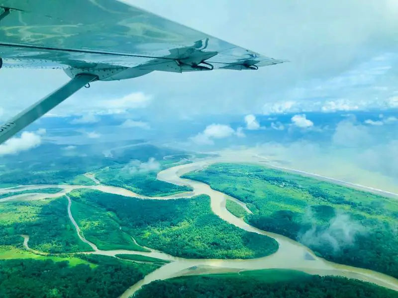 traveling flying costa rica central america landscape