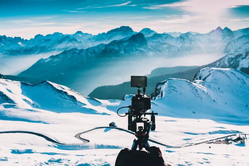 video for travel in the mountains and snow