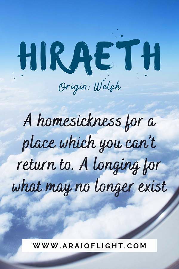 Hiraeth word for traveling