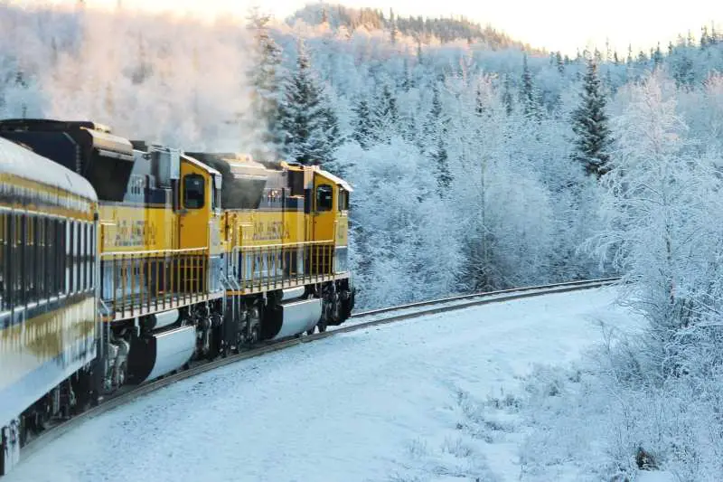 train visiting Alaska trip