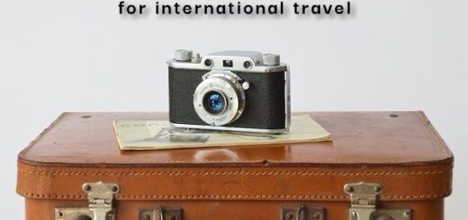 International travel packing list
