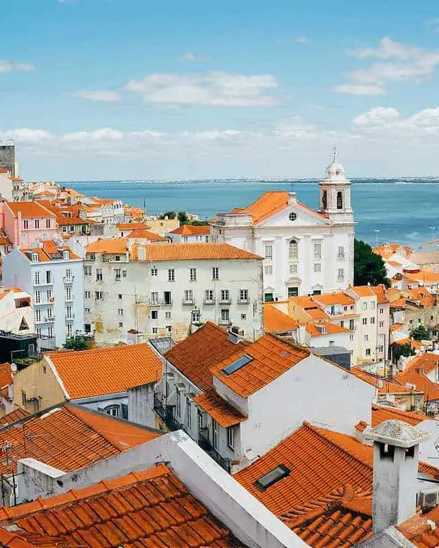 View of Lisbon best cities for digital nomads