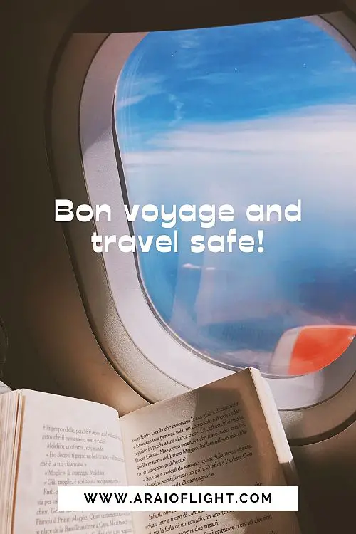 Bon voyage and travel safe wishes