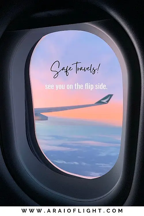 Have a safe flight message