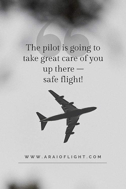 Take care plane flying safe flight