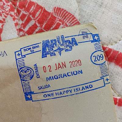 passport stamp Aruba things to do