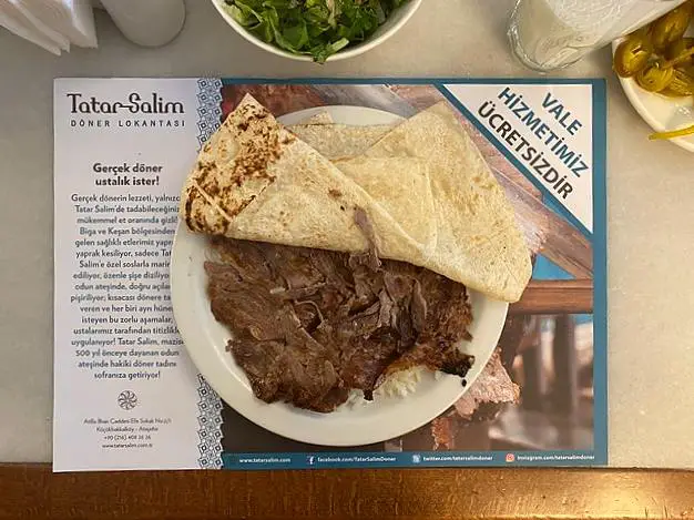 Tatar-Salim pilav üstü döner - the doner meat on top of rice Istanbul best kebab