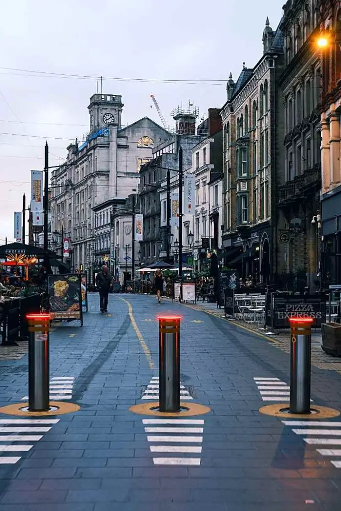 street in Cardiff, Wales UK cities most affordable