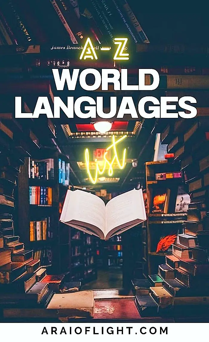 Final Alphabetical Checklist of Languages of the World -> A to Z